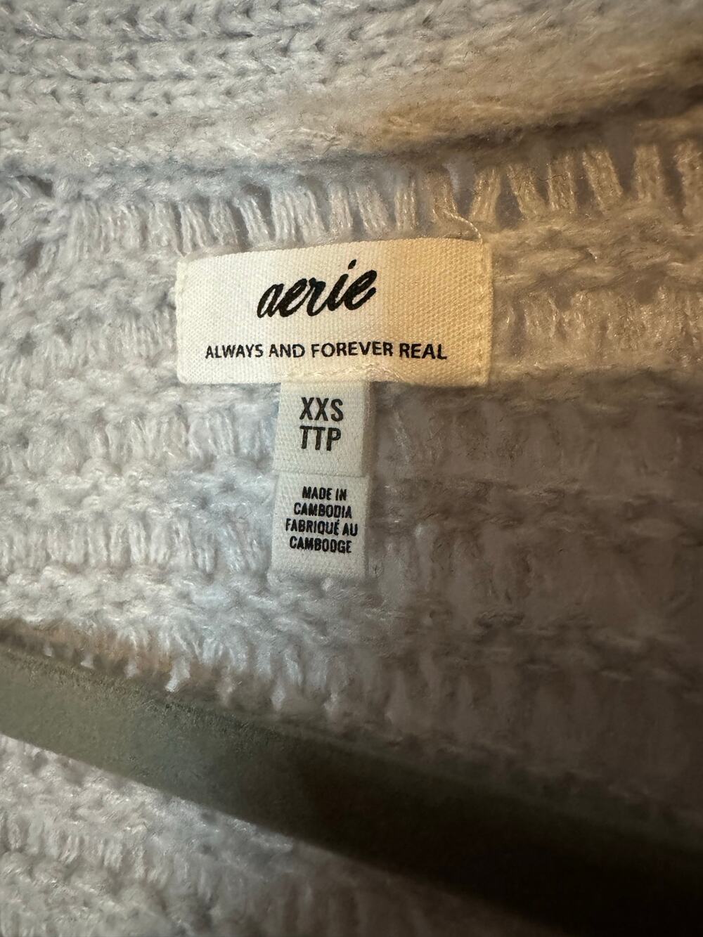 Aerie XXS-XL Women’s Oversized Cottagecore Gray Cardigan Soft Stretchy Comfy